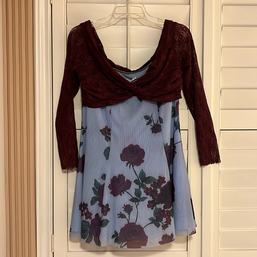 Off shoulder mini dress